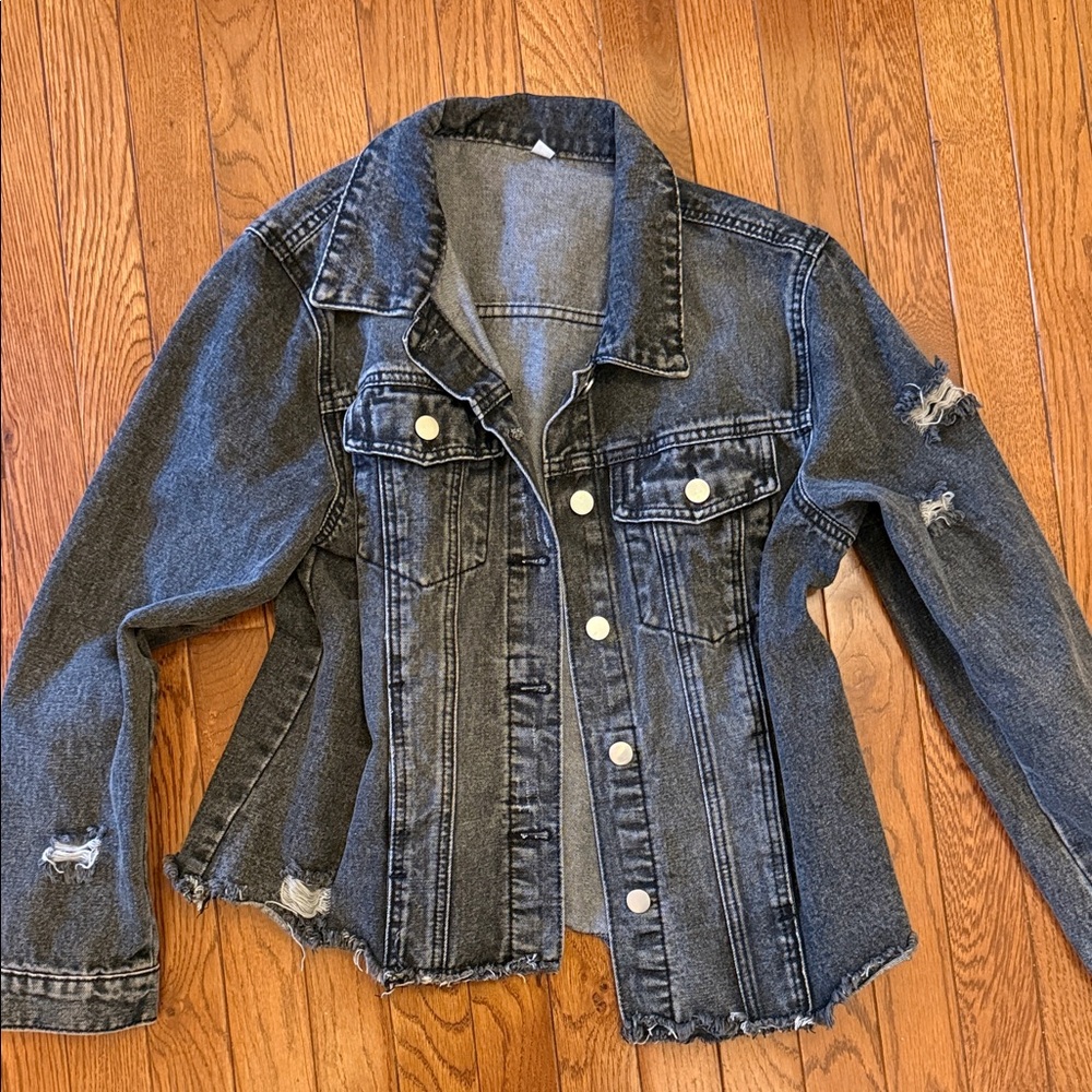 Distressed Denim Jacket